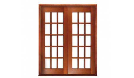 15 light: double door