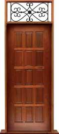 15 panel: door in frame