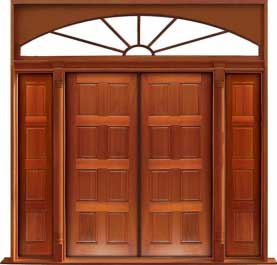 8 panel: double door