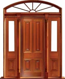 cricket bat: door in frame