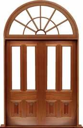 glazed cricket bat: double door +  two sidelights