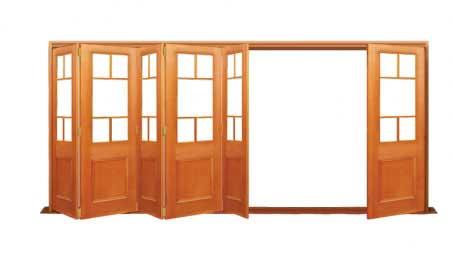 hopscotch: six door bifold - 5 one way + 1 flapper