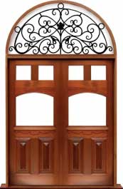 queen anne: single door +  two sidelights